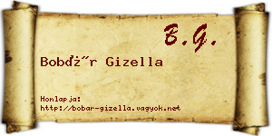Bobár Gizella névjegykártya